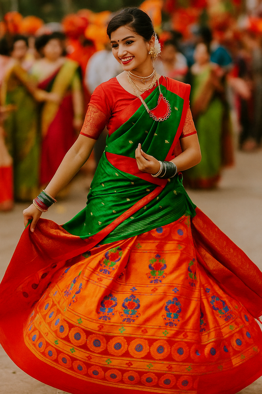 New Launching – Lining Kadiyal Paithani Saree