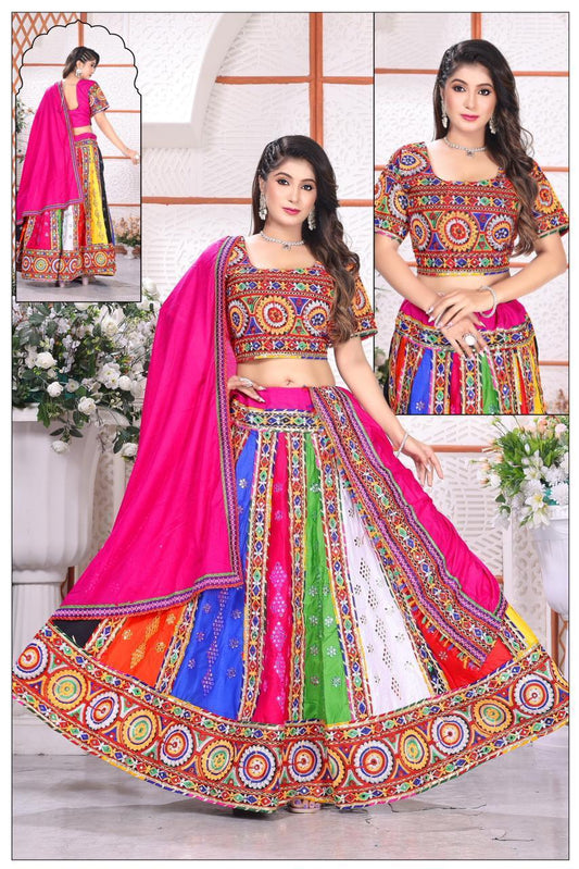 Rayon Multi Color Chaniya Choli