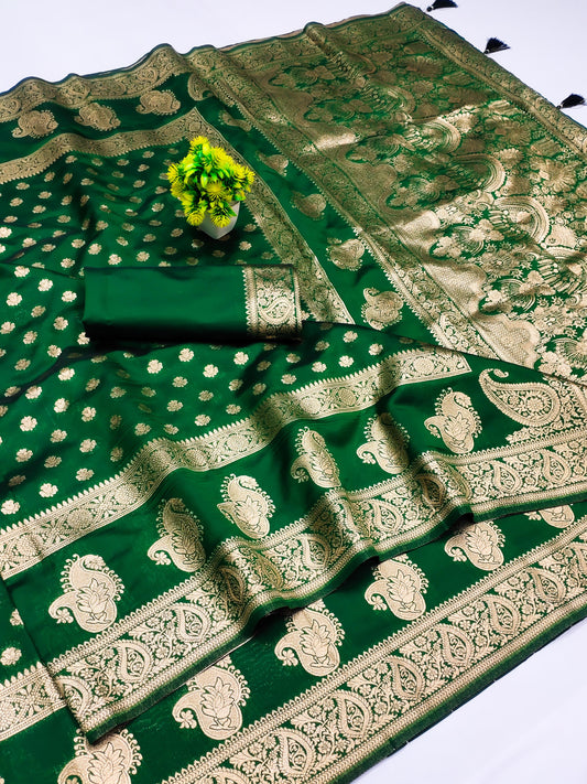 Soft Silk Saree with Butha Box Design