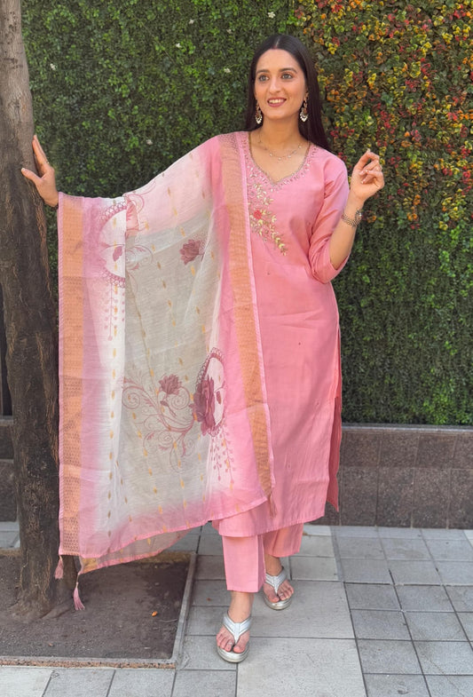 Designers Kurti Pant Dupatta Set