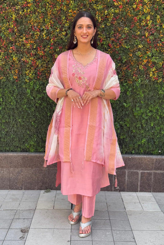 Designers Kurti Pant Dupatta Set