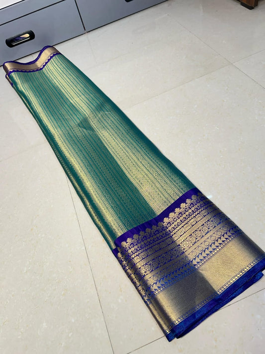 Party Wear Semi Kanchivaram Silk Saree