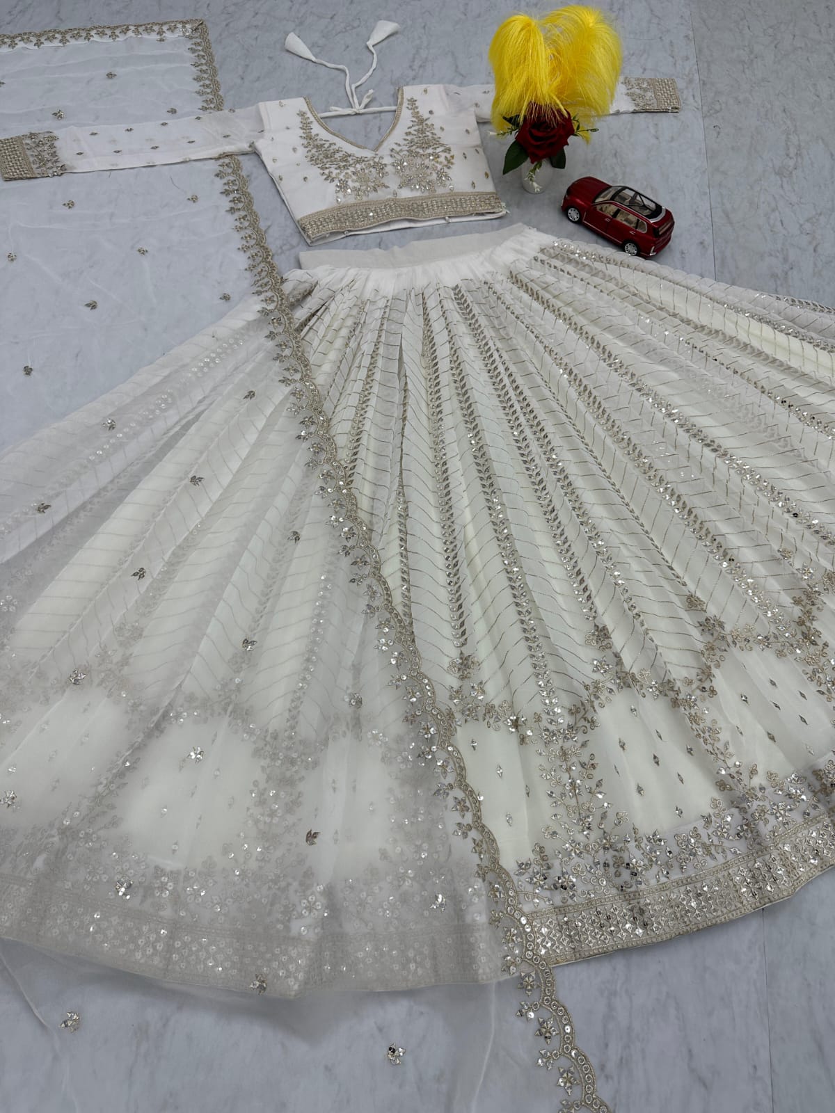 Premium Quality Embroidered Georgette Lehenga Choli