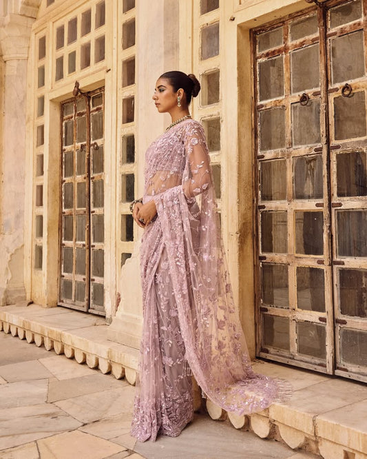 Premium Quality Sequins Embroidery Work Saree