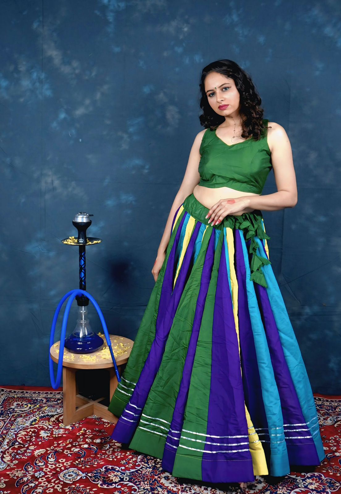 Navratri Special Roman Silk Chaniya Choli