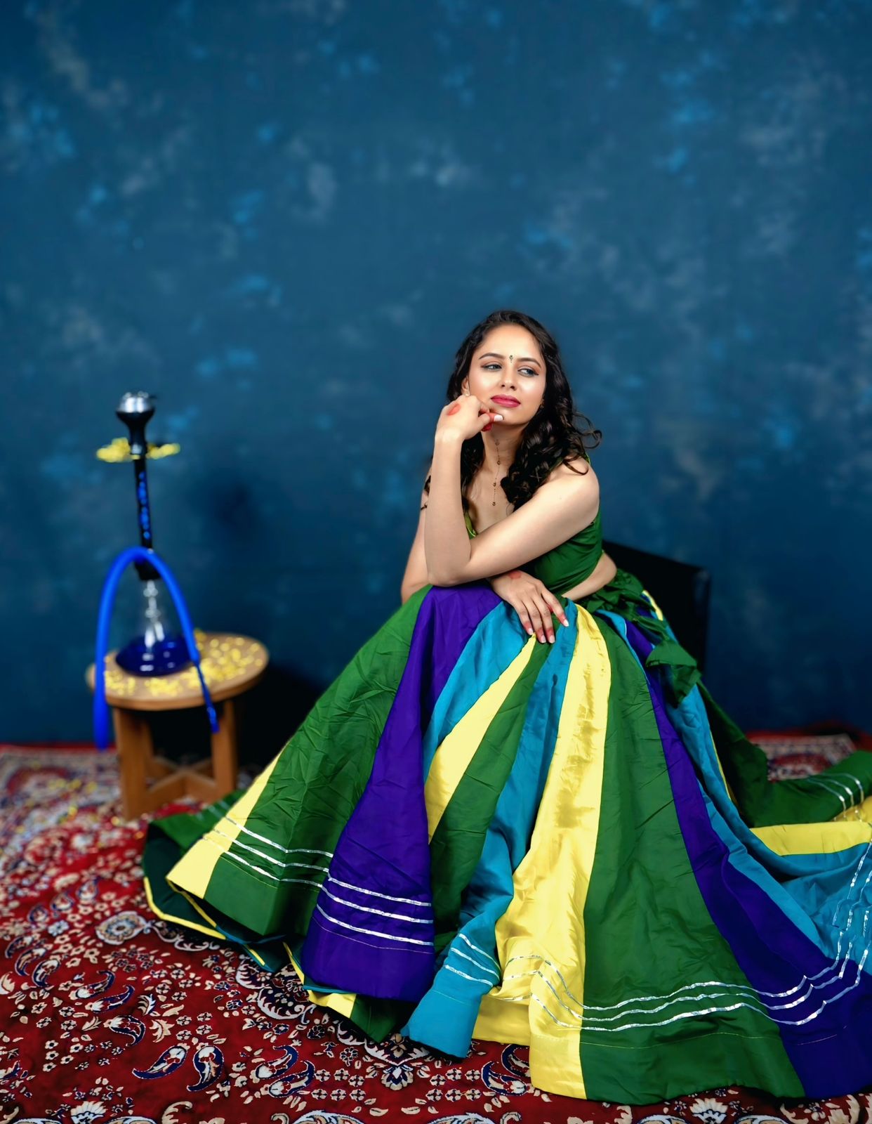 Navratri Special Roman Silk Chaniya Choli