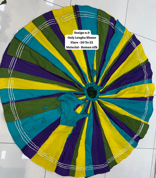 Navratri Special Roman Silk Chaniya Choli