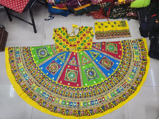 Navratri Special Multi Color Lehenga Choli Dupatta
