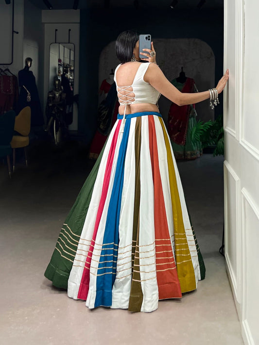 Pure Rayon Gota Patti Lehenga