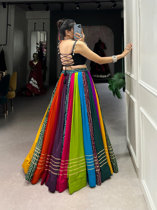 Pure Rayon Gota Patti Lehenga