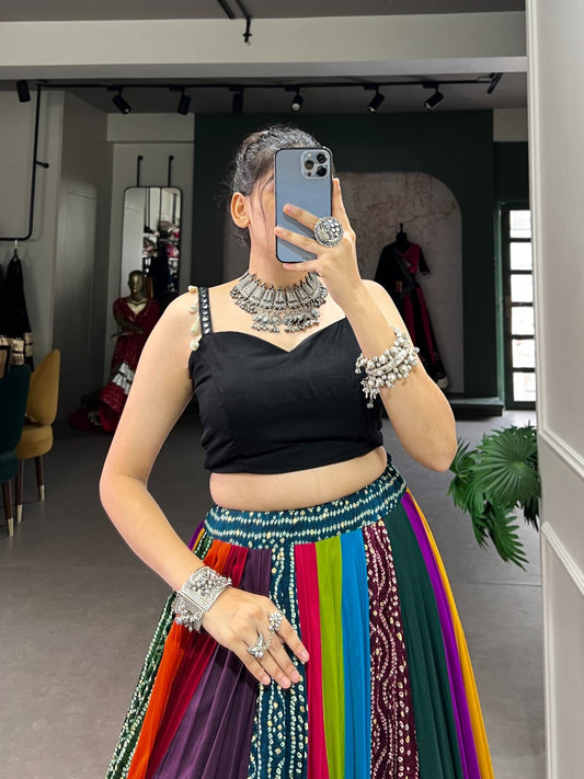 Pure Rayon Gota Patti Lehenga