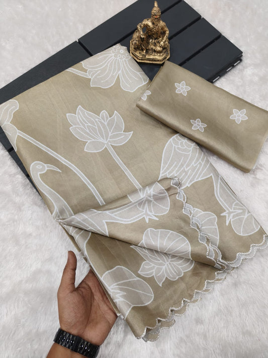 Heavy Handloom Tussar Silk Saree