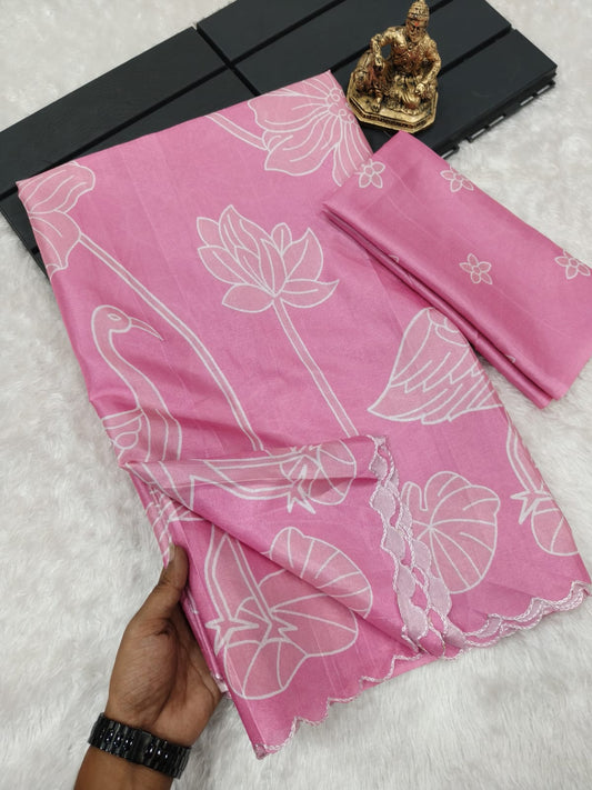 Heavy Handloom Tussar Silk Saree