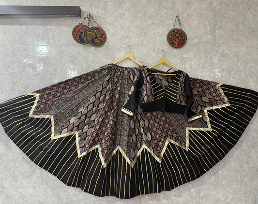 Premium Designer Ajrakh Cotton Chaniya Choli