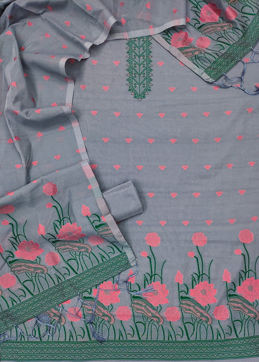Unstitched Cotton Suit Fabric