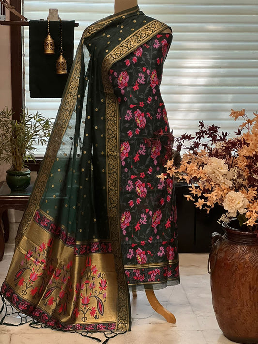 Unstitched Cotton Suit Fabric