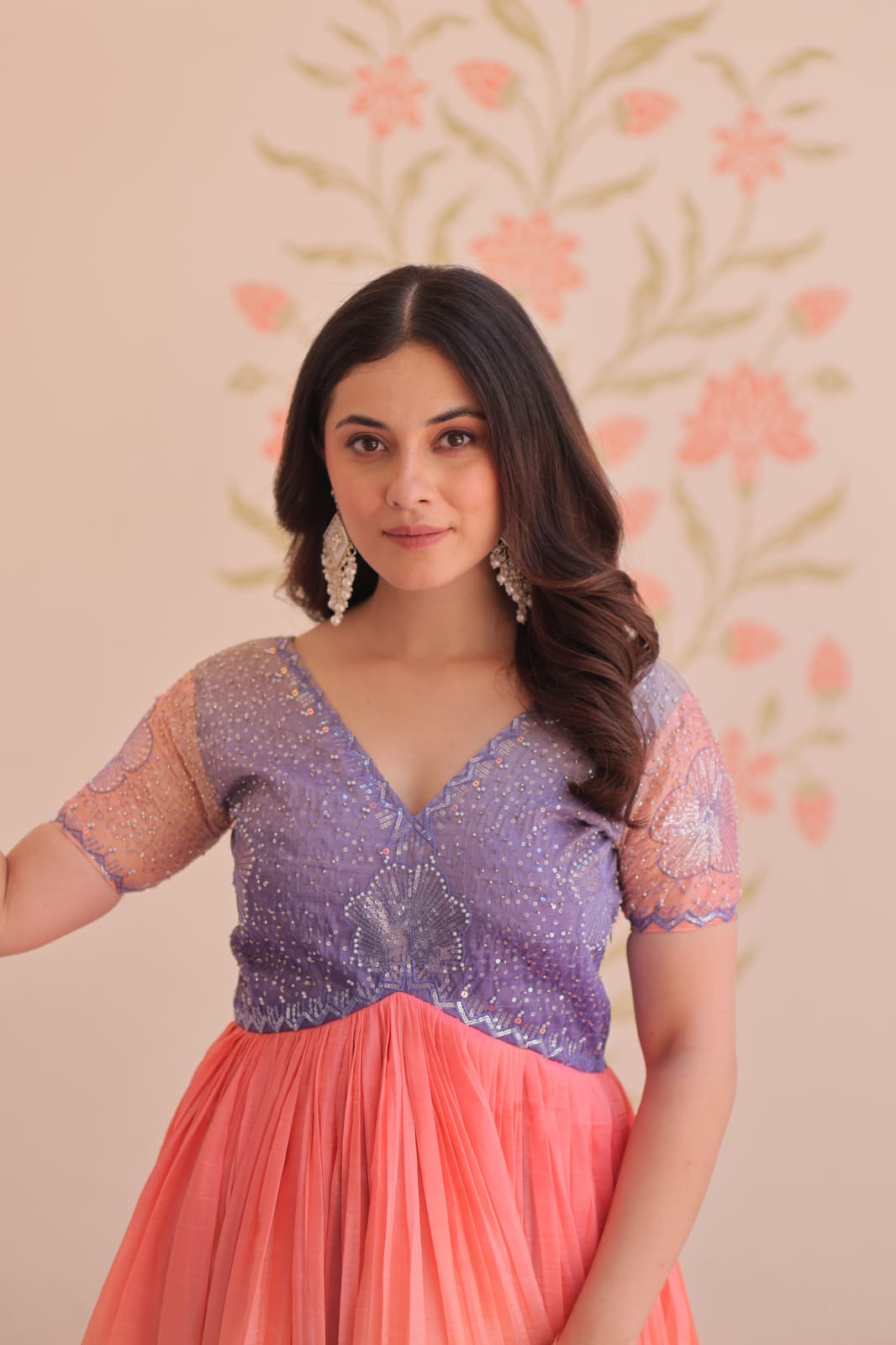 Premium Readymade Designer Embroidered Gown