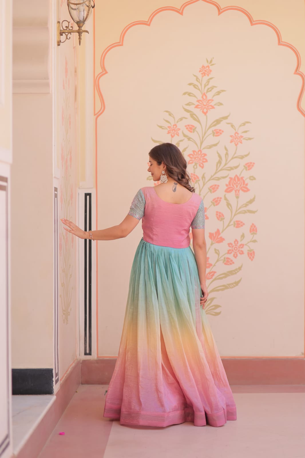 Premium Readymade Designer Embroidered Gown