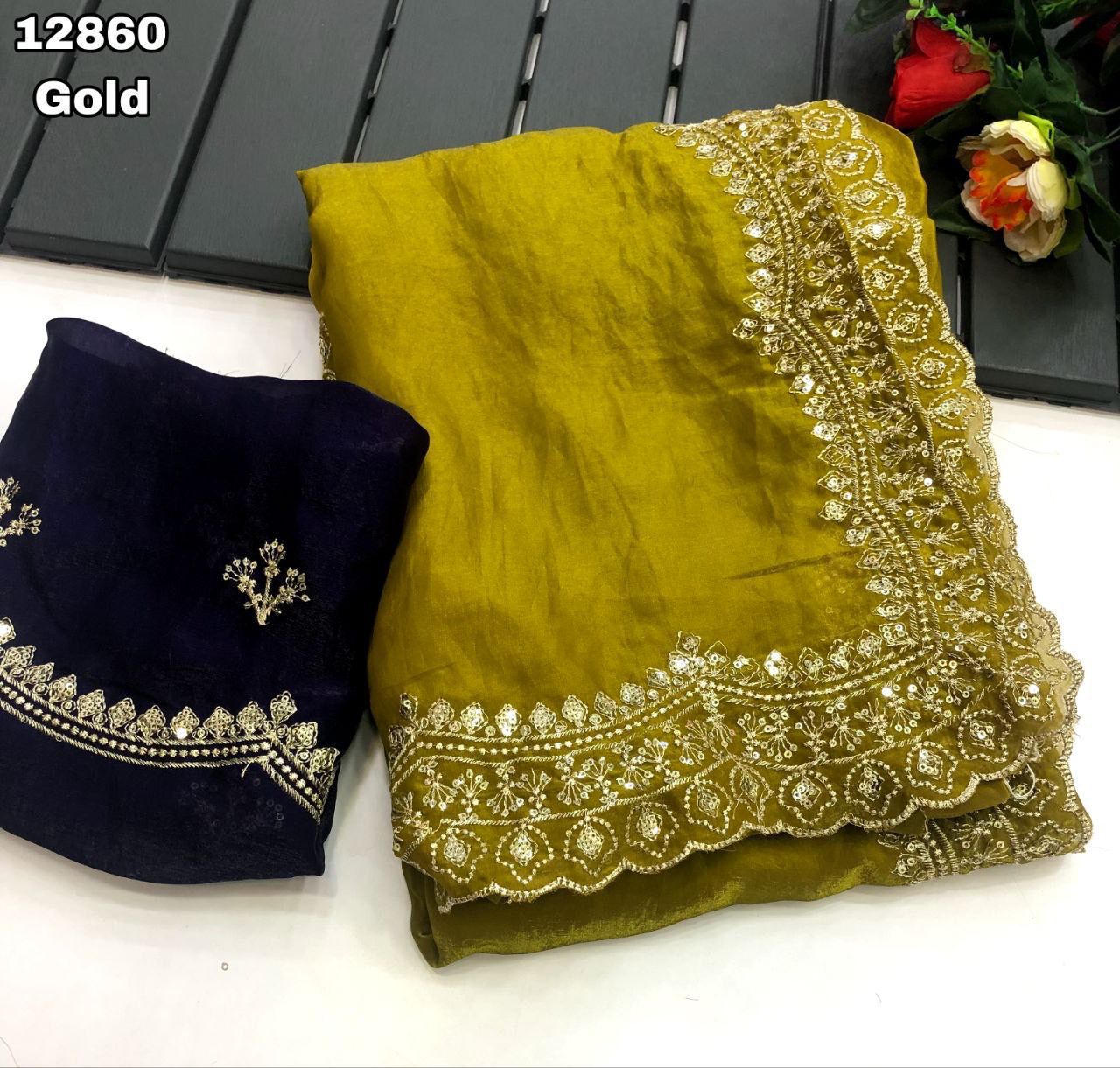 Soft & Smooth Space Silk Fendy Satin Saree