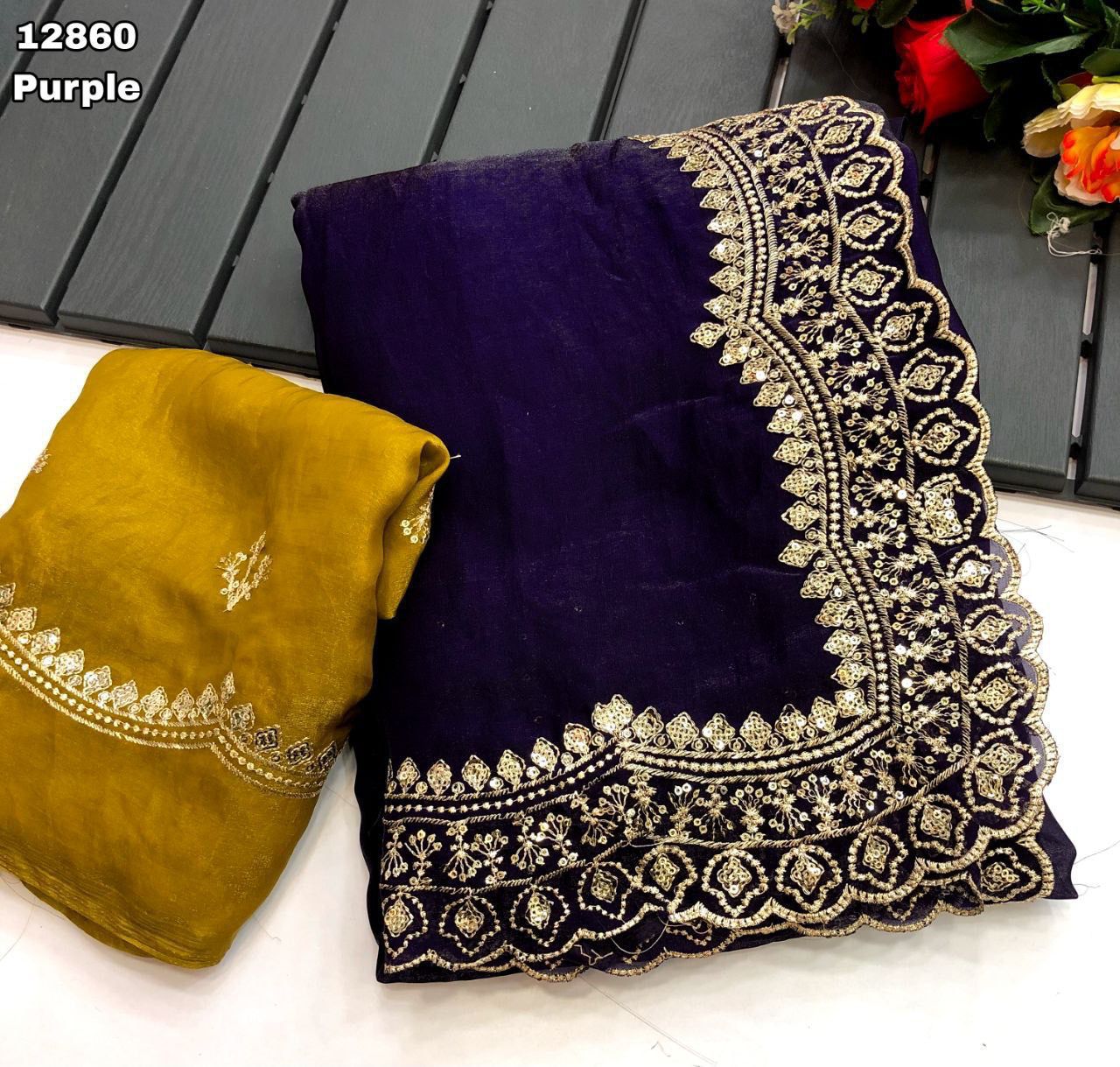 Soft & Smooth Space Silk Fendy Satin Saree