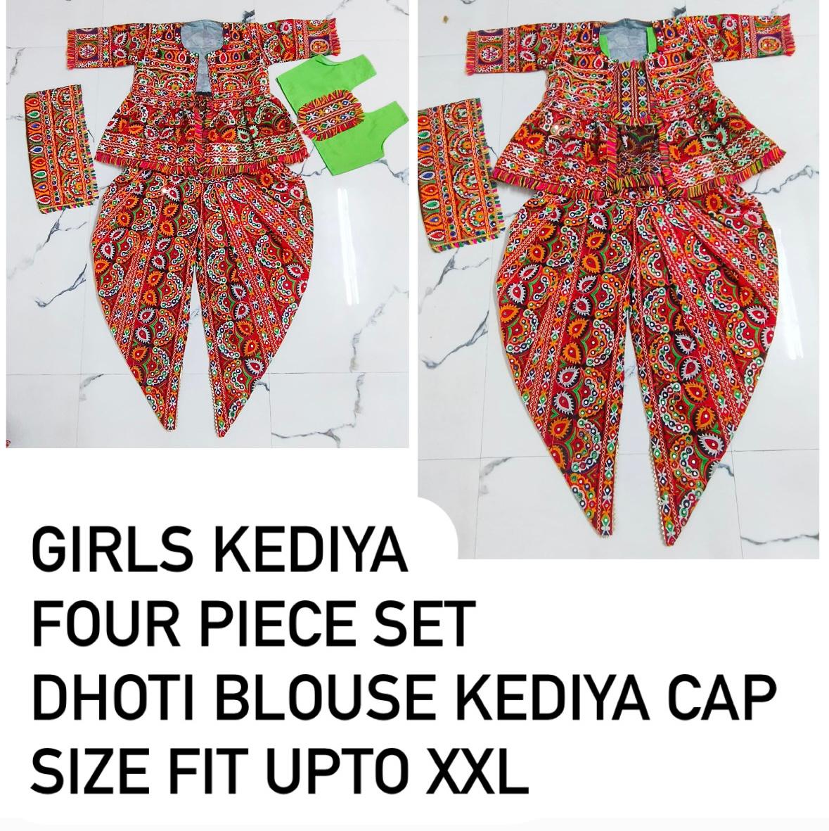 Traditional And Festive 4-Piece Set For Girls