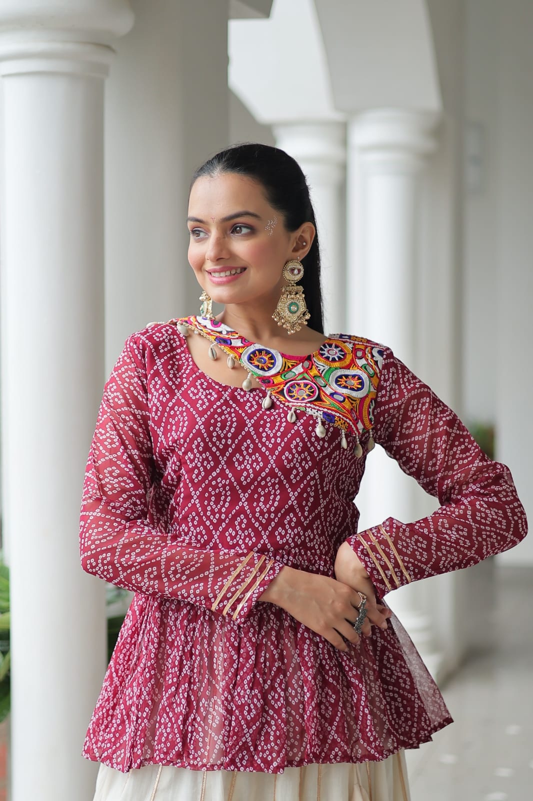 Navratri Special Kora Cotton Lehenga