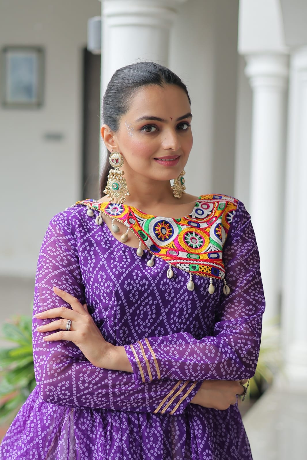 Navratri Special Kora Cotton Lehenga