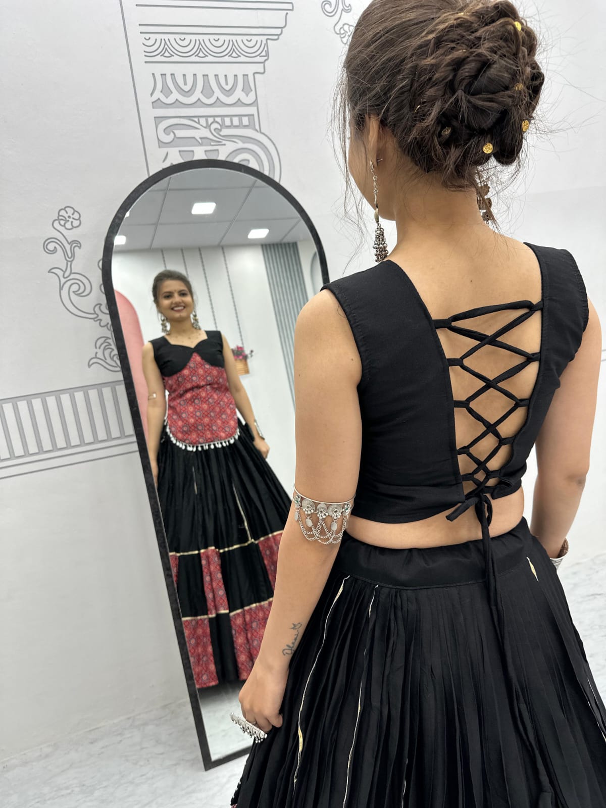 Navratri Special Premium Ajrakh Print Lehenga Choli