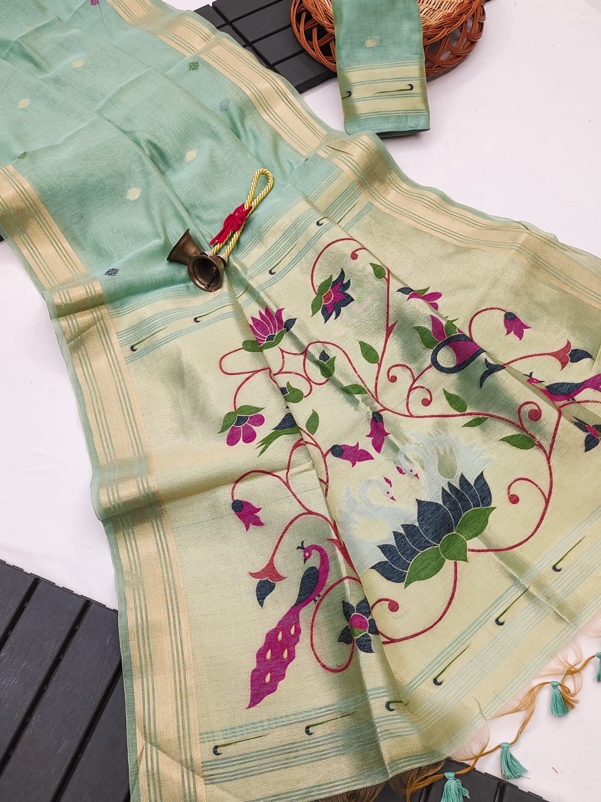 Muga Cotton Paithani – A Fresh Take on Traditional Elegance
