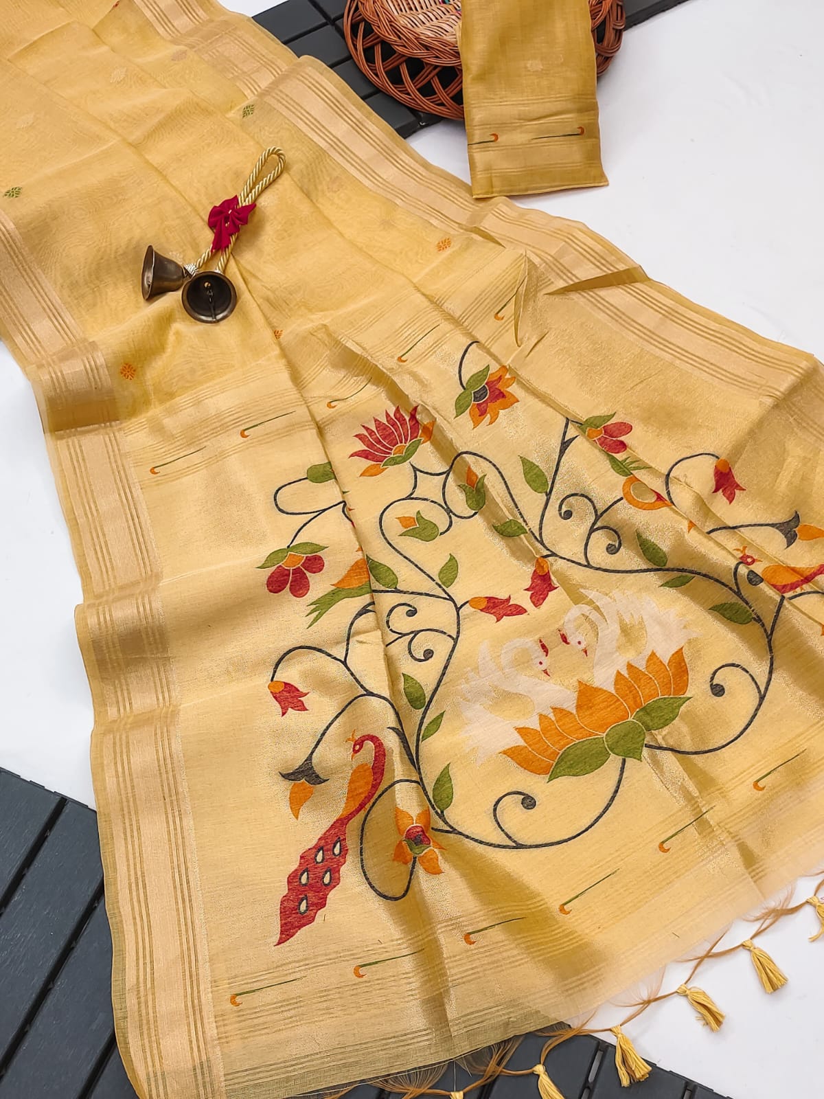Muga Cotton Paithani – A Fresh Take on Traditional Elegance