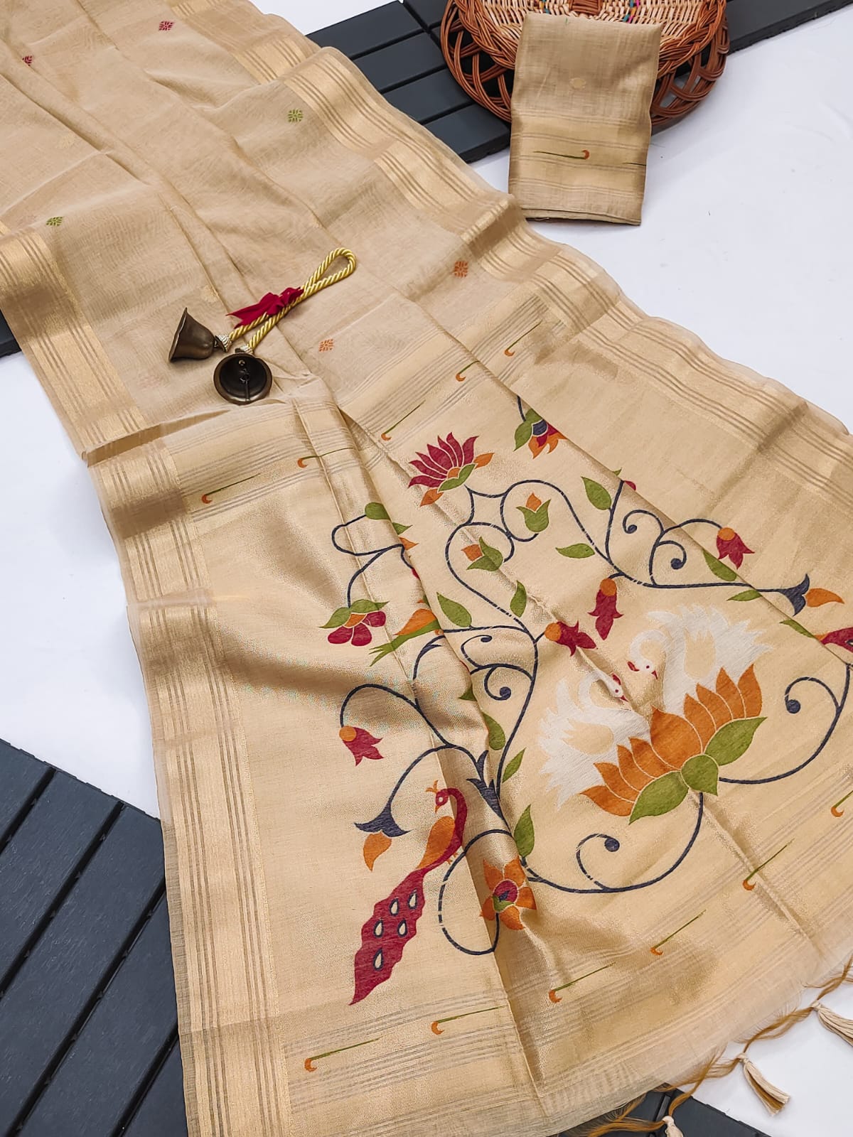 Muga Cotton Paithani – A Fresh Take on Traditional Elegance