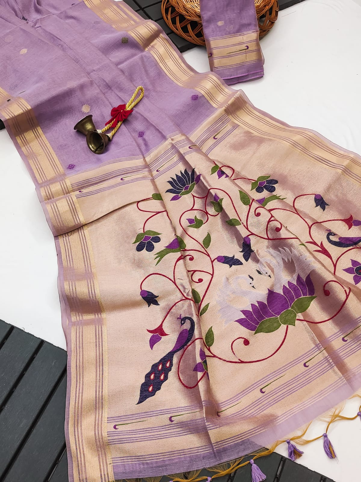 Muga Cotton Paithani – A Fresh Take on Traditional Elegance