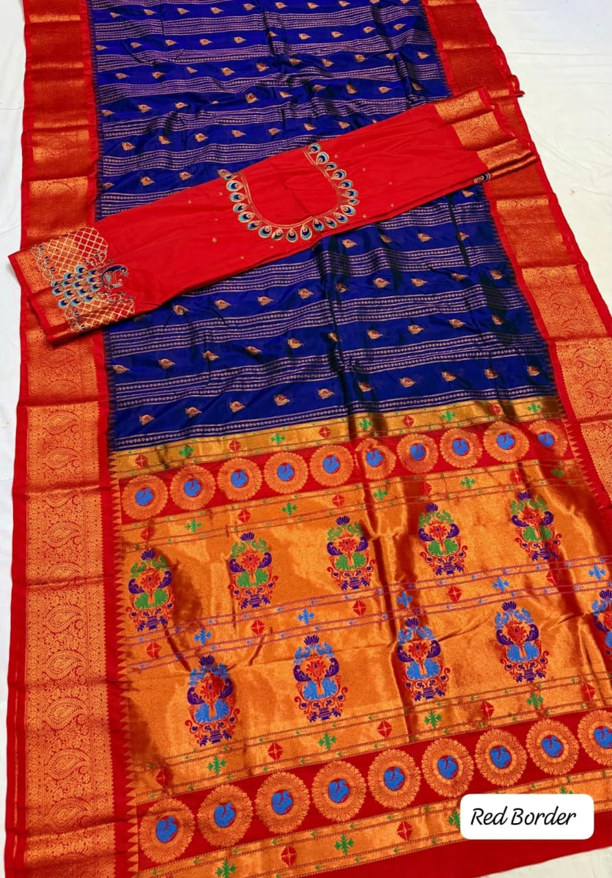 New Launching – Lining Kadiyal Paithani Saree