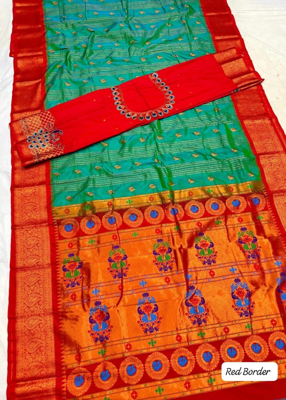 New Launching – Lining Kadiyal Paithani Saree