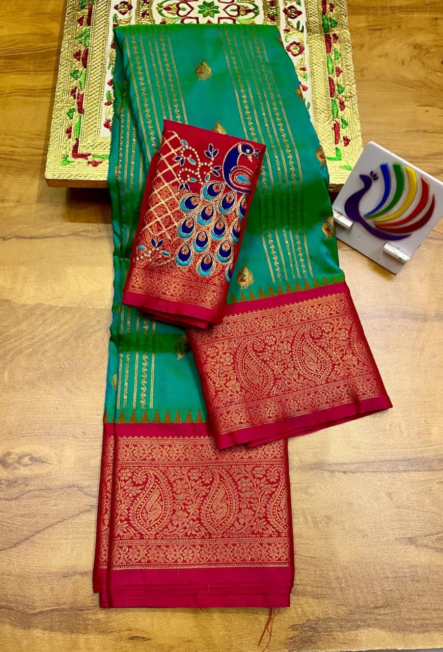 New Launching – Lining Kadiyal Paithani Saree