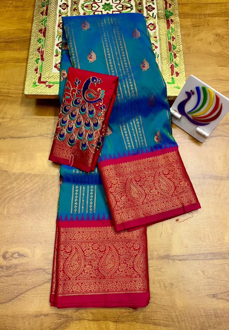 New Launching – Lining Kadiyal Paithani Saree