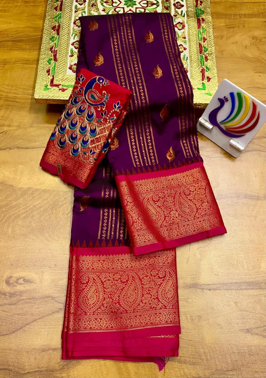 New Launching – Lining Kadiyal Paithani Saree