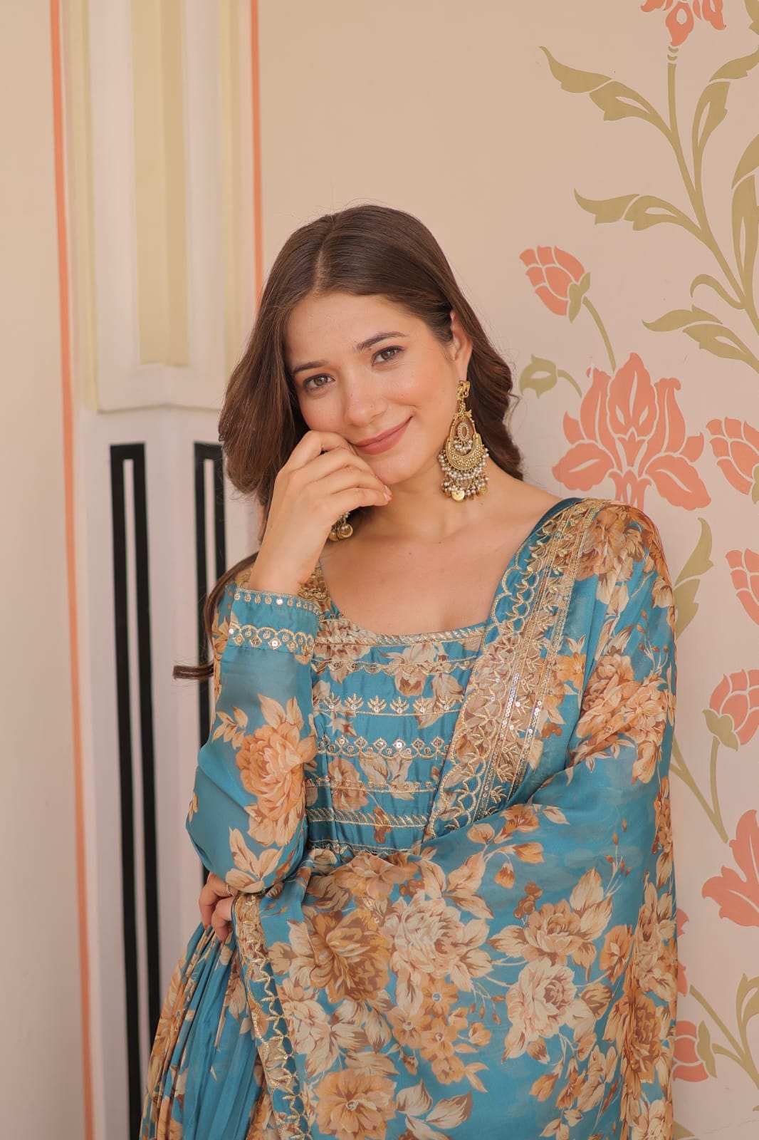 Premium Designer Readymade Gown-Dupatta