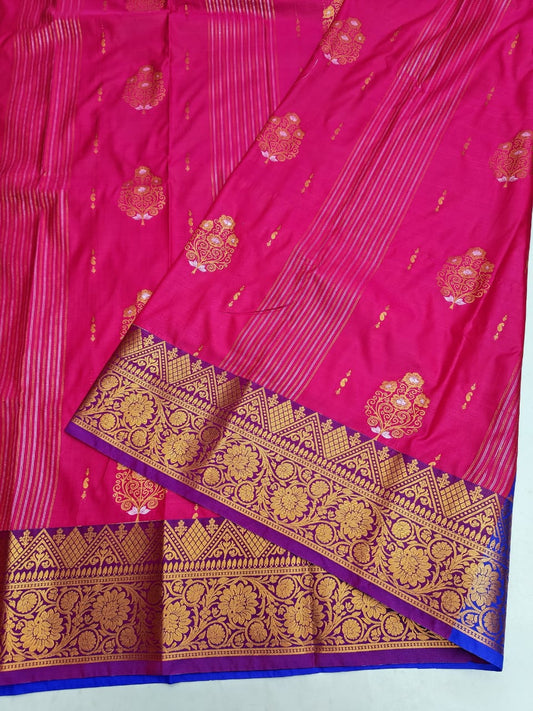 Karishma Soft Silk Zari Saree – Where Grace Meets Grandeur