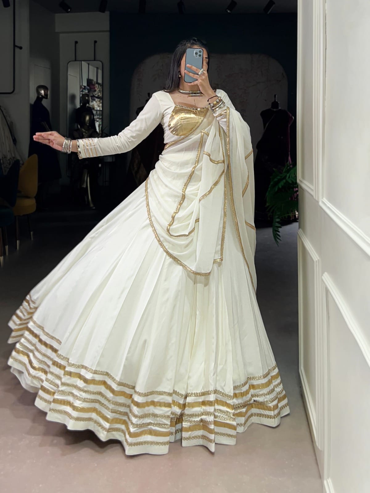 Designer Pure Rayon Lehenga Set