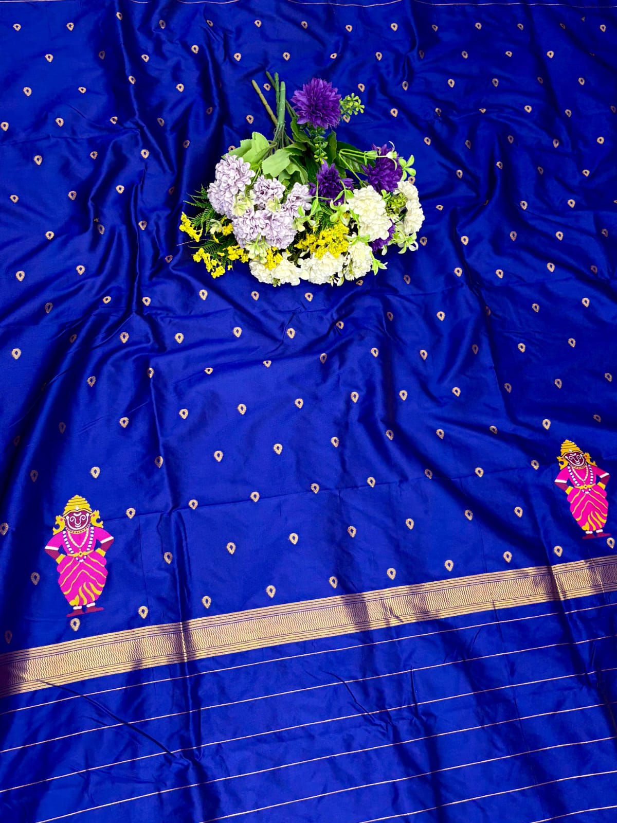Vitthal Rakhumai Paithani Saree – Divine Elegance in Soft Silk