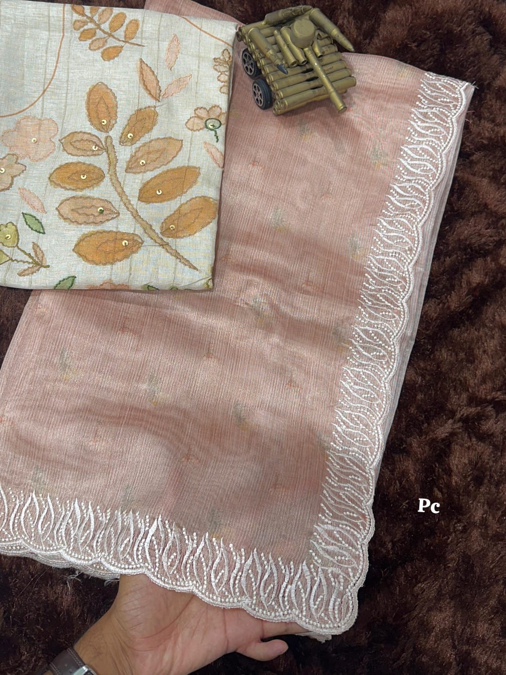 Designer Silk Saree with Embroidered Blouse