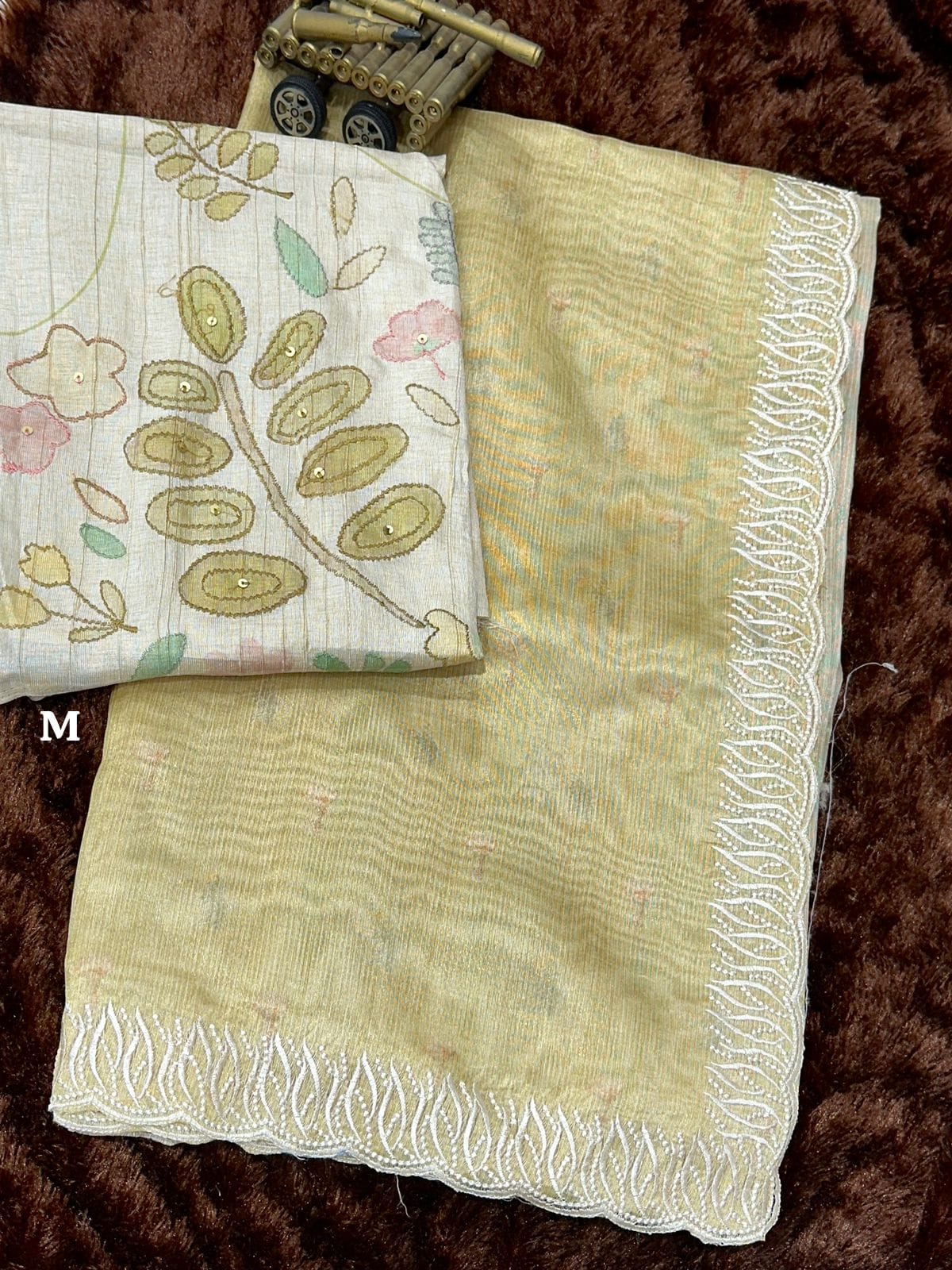 Designer Silk Saree with Embroidered Blouse