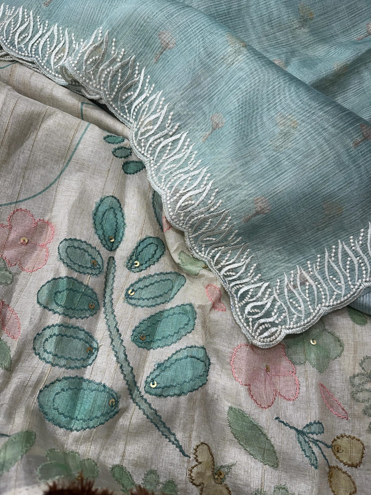 Designer Silk Saree with Embroidered Blouse