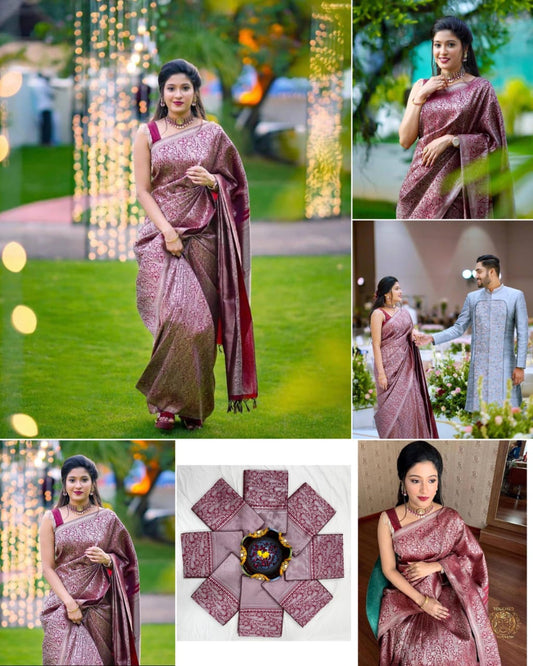 Experience Timeless Elegance with Our Soft Lichi Silk Saree Collection