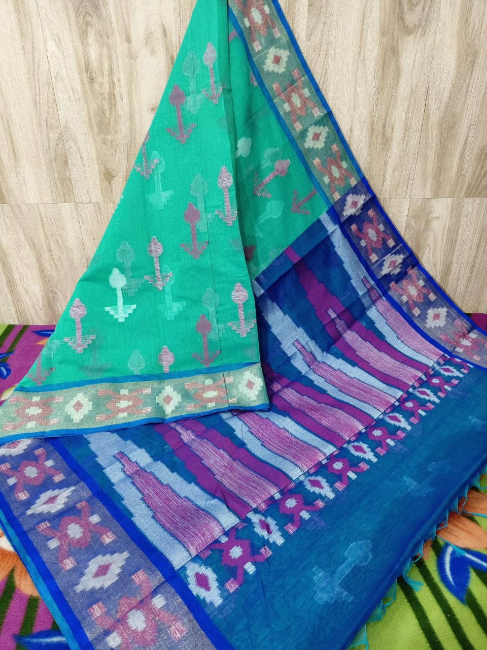 Pure Pochampally Banarasi Chanderi Cotton Saree