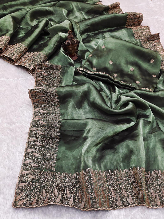 New Launch Alert – Designer Saree in Luxurious Burberry Silk