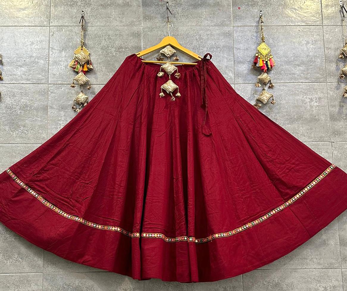 Celebrate Culture in Style – Traditional Gamthi Lace Skirt (Chaniya)