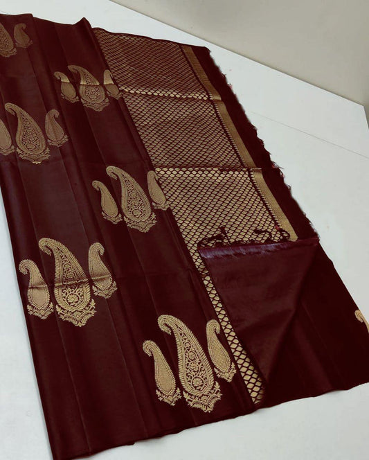 Timeless Elegance in Every Weave – Soft Lichi Silk Jacquard Saree