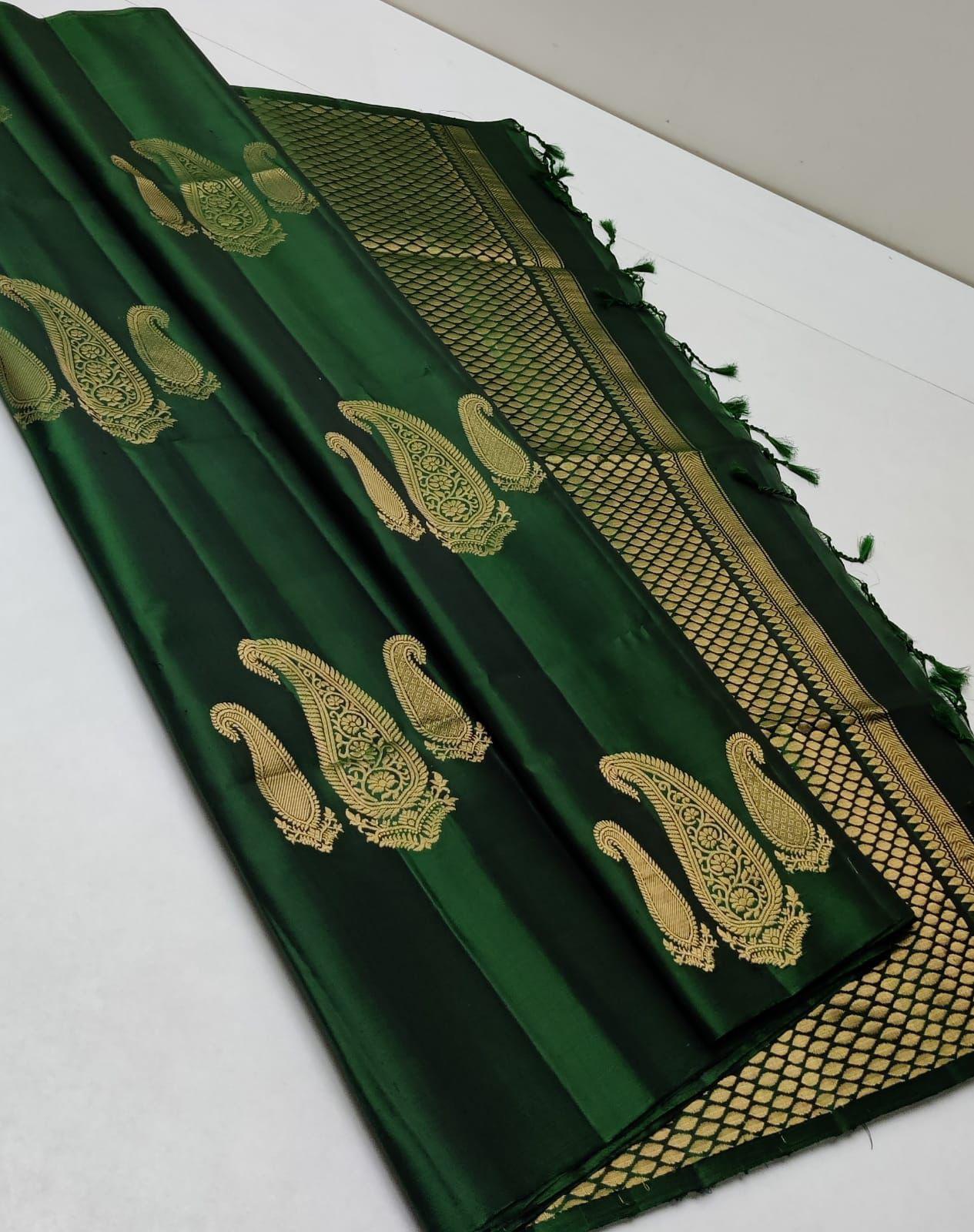Timeless Elegance in Every Weave – Soft Lichi Silk Jacquard Saree
